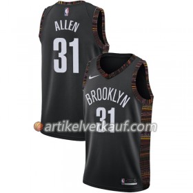 NBA Brooklyn Nets Trikot Jarrett Allen 31 2018-19 Nike City Edition Schwarz Swingman - Herren